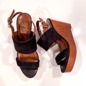 Vince Camuto Black Wedges | size 7